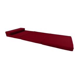 Danfuton Portable Lounger Shikibuton, Foldable Foam Beds Sleep 83 x 27 x 3, Red