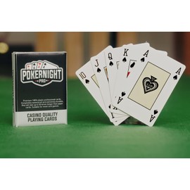 Poker Night Pro Deck of Playing Cards UK Brand Plastic Waterproof Playing Cards (Blue Backs | Playing Cards Plastic | Premium Deck of Cards | Canasta Playing Cards (3 Jokers)