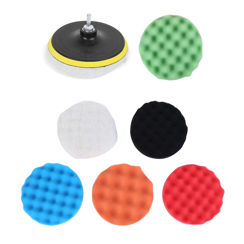 6inch Sponge Polisher Waxing Buffing Disc Pads Wool Polishing Wheel