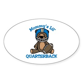 CafePress Mommys Quarterback Sticker Oval Car Bumper Sticker