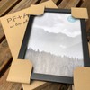 pf+a REAL GLASS A4 Picture Frame - Oxford Premium Black