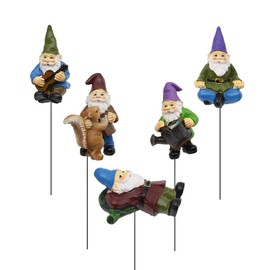 FANWNKI Juego de 5 gnomos en Miniatura de jardín, Regalo de Vida Feliz para decoración de jardín de Hadas al Aire última intervensión