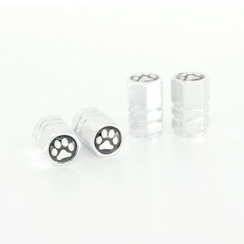 4 pcs/Pack Tire Valve Stem Caps Aluminum Tire Valve Cap Tyre Dust Caps | Universal Tire Stem Dust Covers Replacement for Cars Bicycle Trucks Motorcycles (Silver)