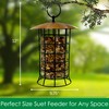 Songbird Essentials Copper Roof Suet Log Feeder