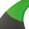 UPSURF Surfboard Single Fins Fiberglass Longboard Green Honeycomb+Carbon 8Inch Surfing