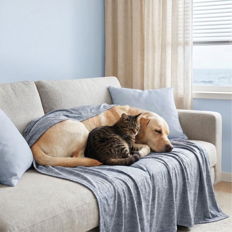 WOLTU Summer Blanket, Self-Cooling Blanket, Microfibre Arc-Chill, Cooling Blanket with