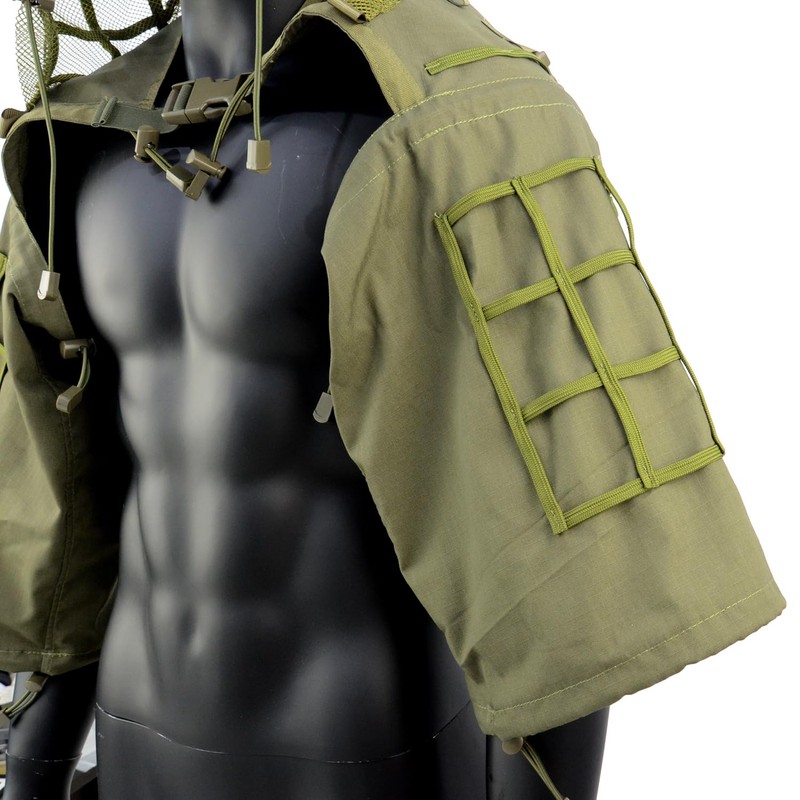 LytHarvest Sniper Ghillie Suit Foundation, Ripstop, Camouflage Tactical Ghillie Hood