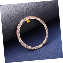 Outanaya Watch Case Ring Cover for Watch Rhinestone Decorative Protective Case Screen Guard