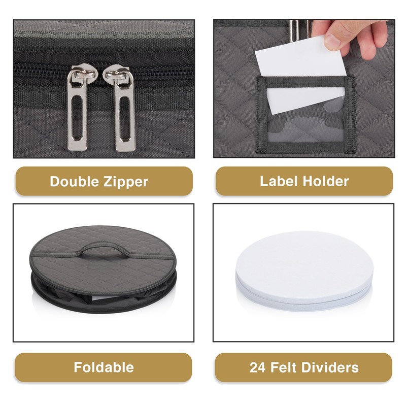 2 Pack 6" Small Plate Storage Case - China Storage