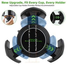 Roykaw Golf Cart Propane Heater Holder, Universal 1lb Tank Holder and All Water Bottle Cup Holder, Compatible with EZGO, Club Car, Yamaha, Secure & Expandable & Adjustable Design