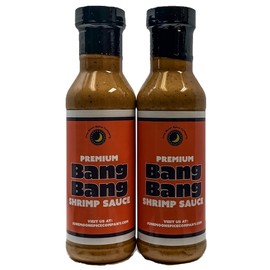 Premium | Bang Bang Shrimp Sauce | 2 Pack | Crafted in Small Batches | 12 Fluid Ounce Bottles with Flavor Lock Caps | Delicious Bang Bang Shrimp Sauce Duo – Perfect for Dipping, Drizzling, and More!