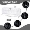 SUPERFINDINGS Acylic Label Dispenser Adjustable Sticker Roll Holder with 8