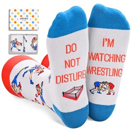 Zmart Gifts For Wrestlers Wrestling Fans Gifts, Wrestling Coach Gifts For Men Wrestling Dad Gifts, Funny Wrestling Socks Youth Men