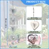 Ouraqto Heart Bird Scare Discs Set 4PCS Bird for Outside