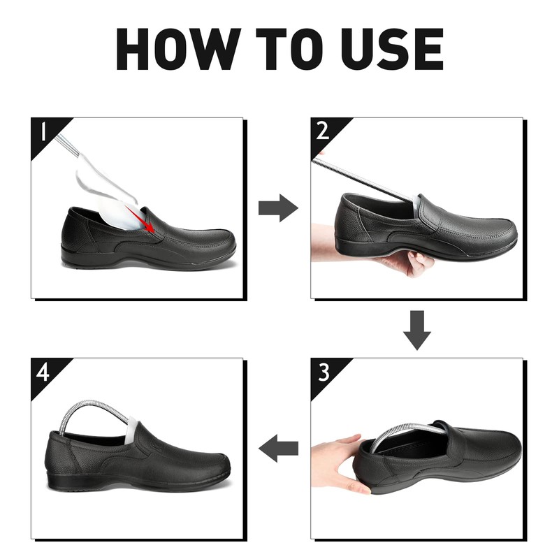 Bucherry 30 Pairs Plastic Shoe Trees Bulk Spring Shoe Trees