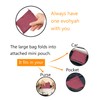 evohyah Shopping Bags Reusable Grocery Tote Bags, Deepred, Large