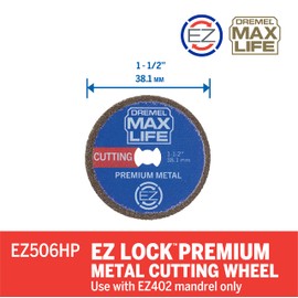 Dremel Max Life EZ506HP 1-12“ (38.1mm) High Performance Premium Metal Cutting Wheel, Blue