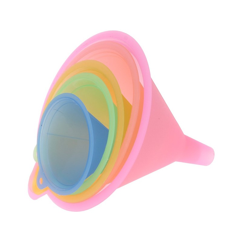 SUCHUANGUANG 5 Pcs Plastic Funnel Colorful Small Medium Large Assorted