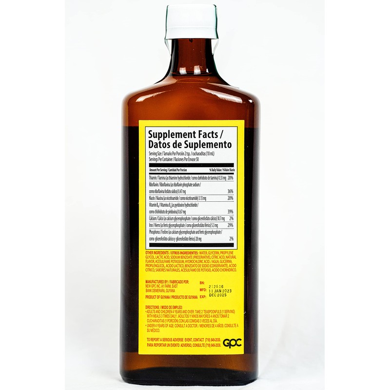 Nutrophos Liquid Vitamin and Mineral Supplement - Supports Normal Functioning