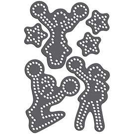 Rhinestone Genie Cheer Leaders Magnetic Rhinestone Template, Black