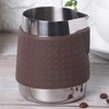 350ml Stainless Steel Milk Frothing Cup Anti-Scald Silicone Coffee Pitcher