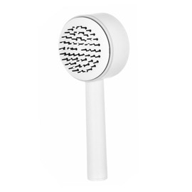 Beavorty Long Handle Massage Comb for Women Easy to Use and Store Comb Soft Round Teeth for Gentle Scalp Massage