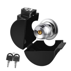 PKLIYH Child Proof Door Knob Cover Lock for Dementia Elderly Safety - Universal ABS Plastic Lock-Out Device for Bedroom, Bathroom, Gas Valve & Outdoor Faucets (Fits Most Circular Knobs)-1 Pack