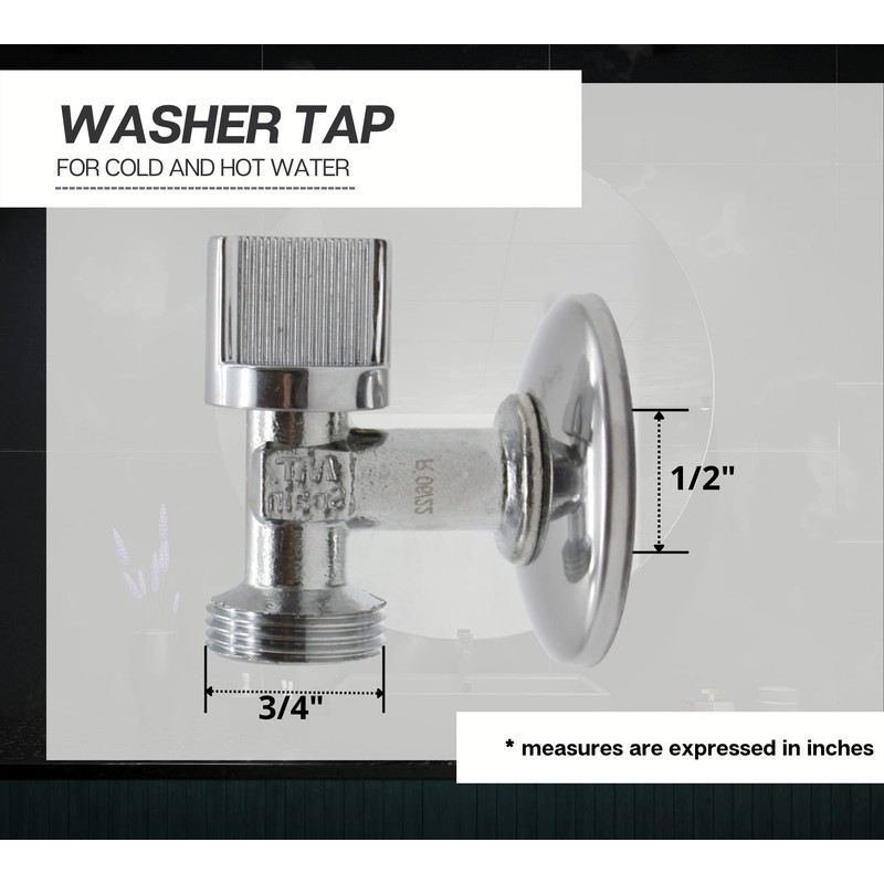 DOJA Barcelona Device valve, 1/2 inch x 3/4 inch M,