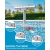 【2025 Upgrade】 Pool Fountain for Above and Inground Pools, 360°