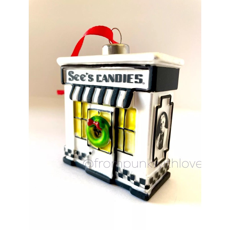 SEE’S Candy Candies 100th Anniversary Limited Edition Glass Holiday Ornament