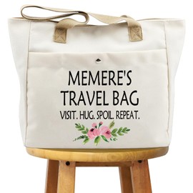 WCGXKO Memere Gift Memere Travel Gift Tote Bag Mother’s day Birthday Gift For Grandma (MEMERE TB)
