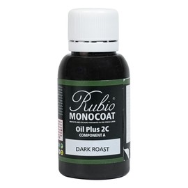 Rubio Monocoat Wood Stain & Finish Sample - Dark Roast | Oil Plus Part A | Quick-Dry, Eco-Friendly Linseed Wood Oil for Indoor Use | Ideal for Sampling Oil Plus 2C & Touch Ups | 20 mL