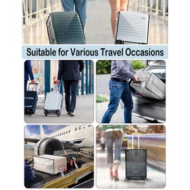 PVC Travel Suitcase Cover Protectors, Suitcase Cover Protector, Washable Suitcase Protector, Waterproof Travel Suitcase cover, Transparent Travel Luggage Cover, Luggage Protector Suitcase Cover (30IN)