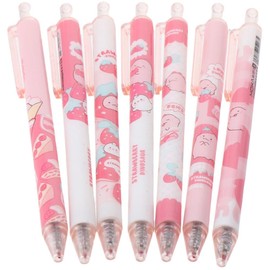 Risedot 6Pcs 0.5mm Black Ink Retractable Gel Pens Fine Point Smooth Writing Pens Office and School Supplies Gifts