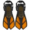 2pcs Adjustable Snorkel Fins Soft TPR Open Heel Long Diving