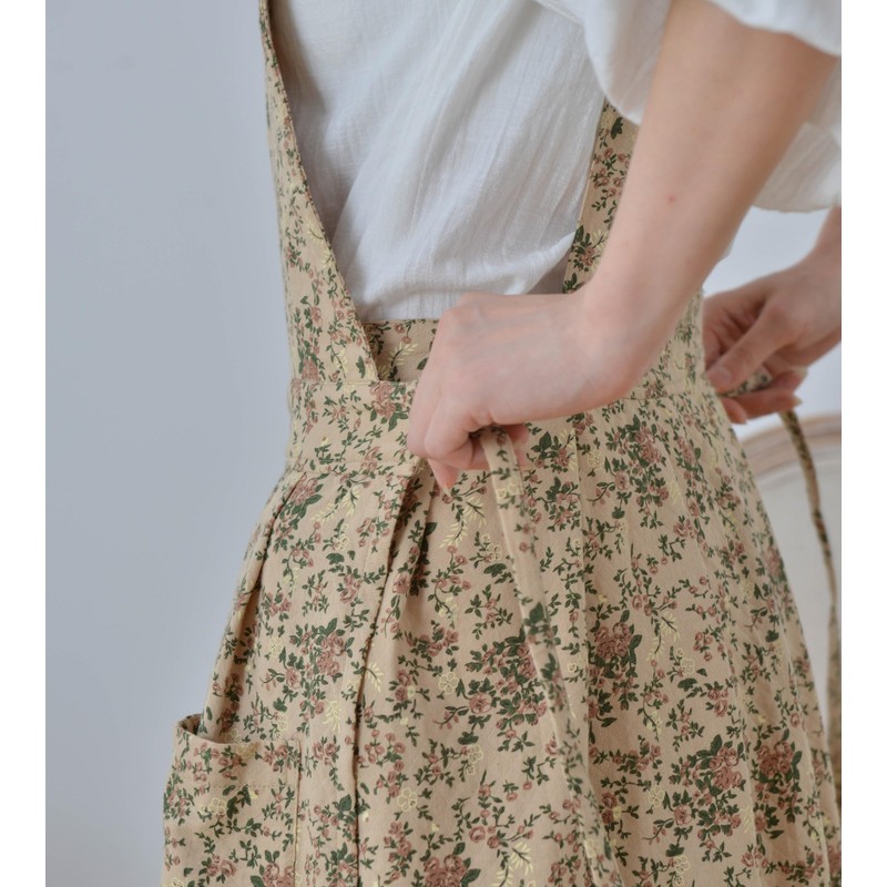 Hawholm Japanese apron Women-Cross Back Apron for Women with Pockets,