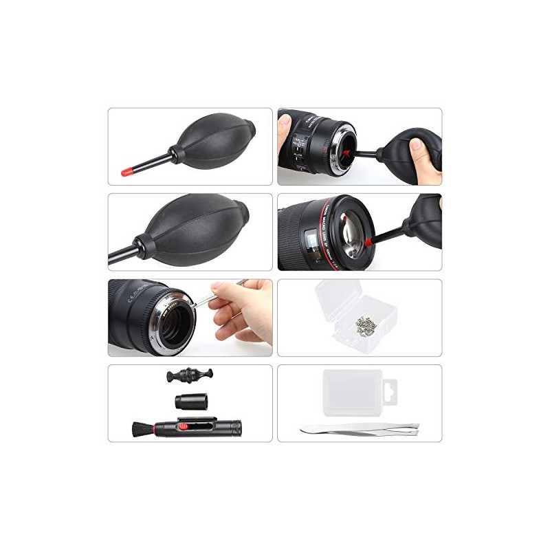 Zacro 47 en 1 Kits Limpieza Cámara Reflex Profesional para