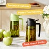 CXINYI - 16oz/470ml Olive Oil Dispenser for Kitchen with Stickers