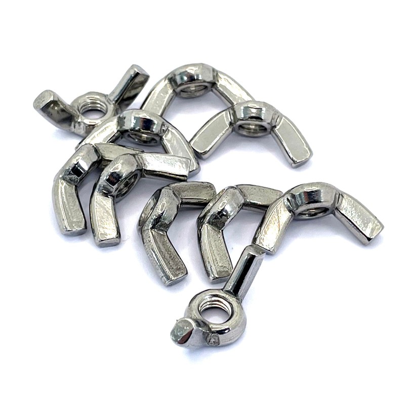 M6 Wing Nut DIN315, A4 (316) Stianless Steel (Pack of