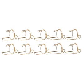 10Pcs Fingertip Nail Rings, Gold Alloy Adjustable Detachable Art Accessories Decoration for DIY Women