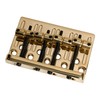 4 String Bass Guitar Bridge - Dual Load BB101 Gold