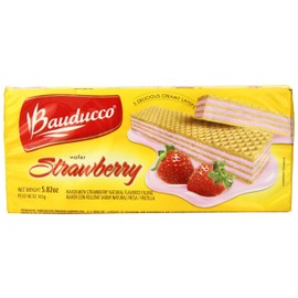 Bauducco Wafers Strawberry, 5.8200-ounces (Pack of18)