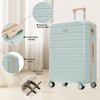 Merax 3 Piece ABS Hardshell Luggage Sets Spinner Wheel Suitcase