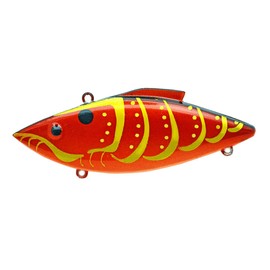 Bill Lewis Lures Lifelike Vibrations Rat-L-Trap 1/2 OZ Lipless Crankbait Fishing Wobble Sinking Lure for Black Bass, Trout, Walleye, Pike, Salmon, Rayburn RED Craw