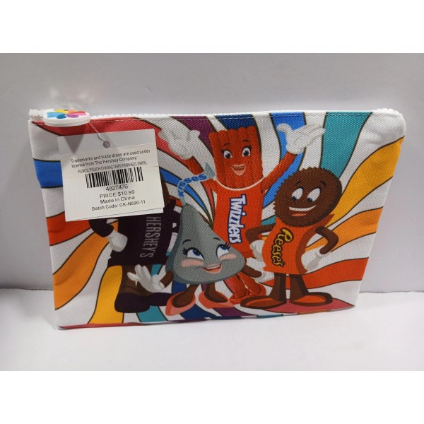 Hershey's Hersheypark School Pencil Pouch - Reese's Twizzlers Kisses Characters