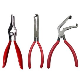 Oiforce Automotive Electrical Disconnecting Pliers,Fuel Injectors and Hose Removal Pliers for Fuel and Vacuum Line Hose Removal; Repair Tools with Non-slip Handles and Carbon Steel Heads; 3 Packs