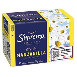 Chamomile Tea - Te de Manzanilla Supremo 0.7 Oz - 20 Tea Bags