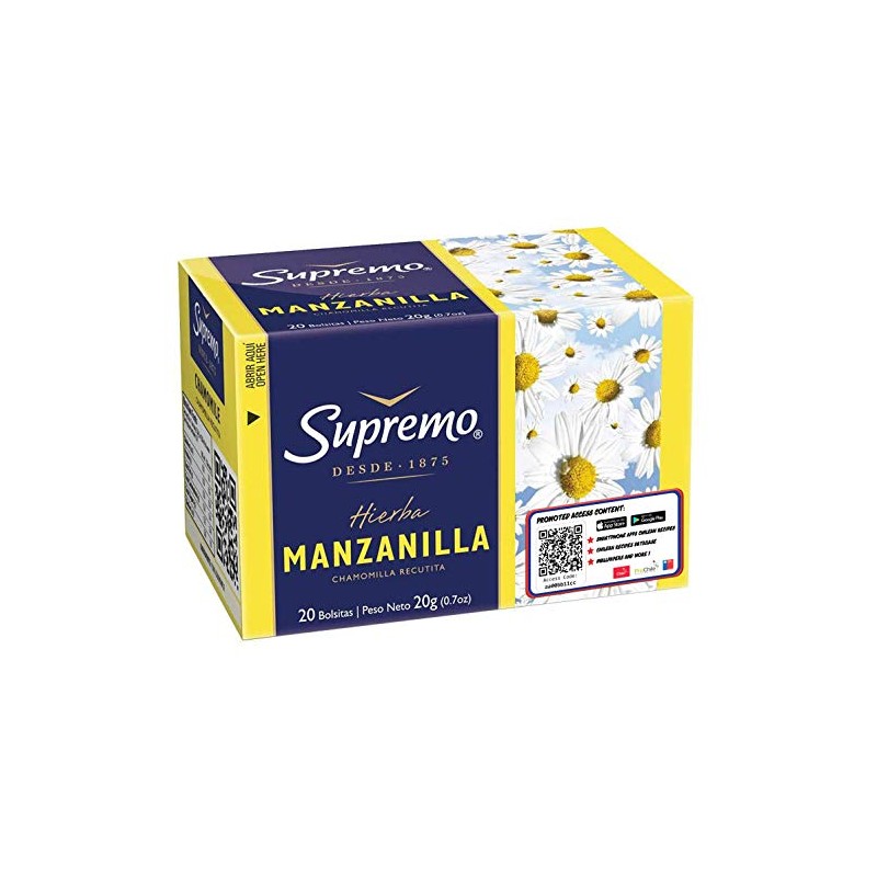 Chamomile Tea - Te de Manzanilla Supremo 0.7 Oz -