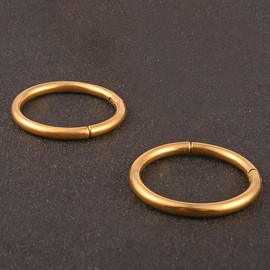 Vankula Ear Weights Flesh Ear Weights Hangers Hoop Stainless Steel for Men Women Ear Piercing Stretched Jewellery 4 mm 5 mm 6 mm 8 mm, Metal