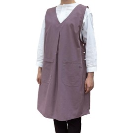 SINCE1953 TRENDY 94961 Women's Apron, M-L, Loose, Non-Iron, Wrinkle Resistant, Quick Drying, Just Put On, Large Capacity, Pockets, Stylish, Cute, Kitchen, Cooking, Work, Nursery, Nursery, Nursery,